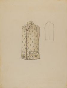 Waistcoat, c. 1936. Creator: Rosalia Lane