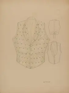 Waistcoat, c. 1937. Creator: Margaret Concha