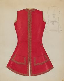 Waistcoat, c. 1937. Creator: Marie Mitchell