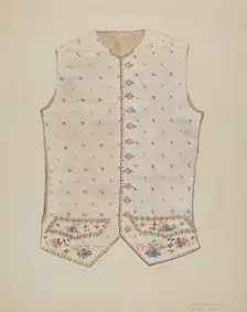Waistcoat, c. 1937. Creator: Ann Gene Buckley