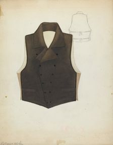 Waistcoat, c. 1937. Creator: Catherine Fowler