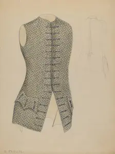 Waistcoat, c. 1937. Creator: Jean Peszel