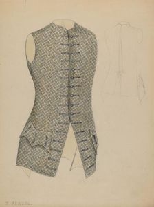 Waistcoat, c. 1937. Creator: Jean Peszel