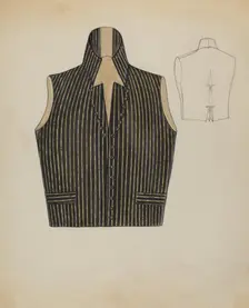 Waistcoat, c. 1937. Creator: Jean Peszel