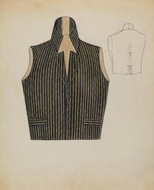 Waistcoat, c. 1937. Creator: Jean Peszel