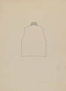Waistcoat, c. 1937. Creator: Louis Maldarelli