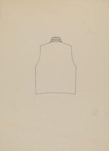 Waistcoat, c. 1937. Creator: Louis Maldarelli