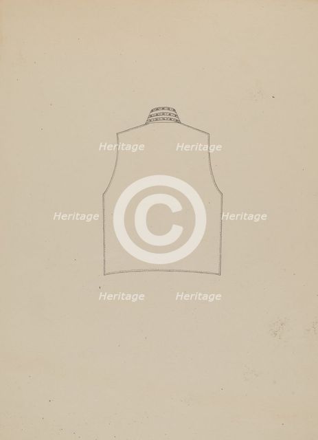 Waistcoat, c. 1937. Creator: Louis Maldarelli.