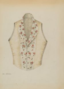 Waistcoat, c. 1937. Creator: Sara Garfinkel