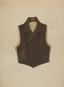 Waistcoat, c. 1937. Creator: Sara Garfinkel