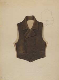 Waistcoat, c. 1937. Creator: Sara Garfinkel