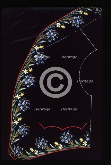 Waistcoat Design, England, 1830s/40s. Creator: Unknown.