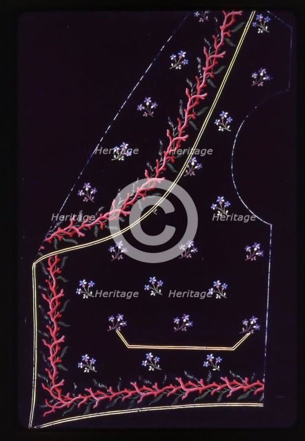 Waistcoat Design, England, 1830s/40s. Creator: Unknown.