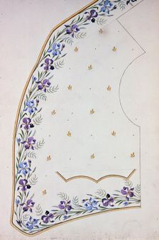 Waistcoat Design, England, 1830s/40s. Creator: Unknown