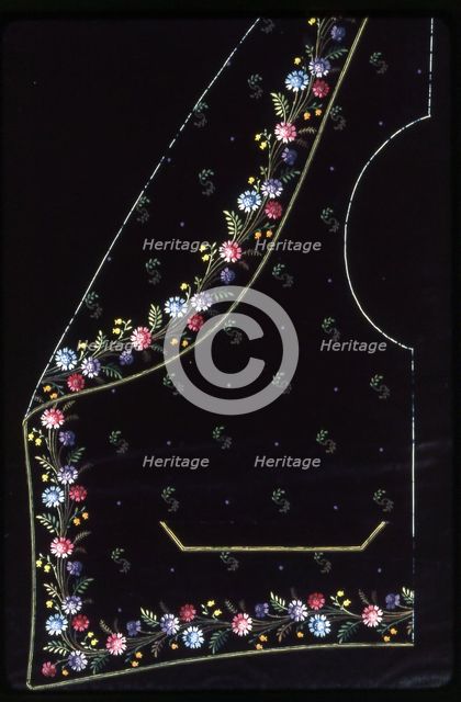 Waistcoat Design, England, 1830s/40s. Creator: Unknown.
