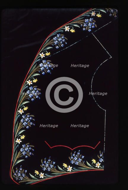 Waistcoat Design, England, 1830s/40s. Creator: Unknown.
