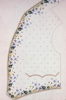 Waistcoat Design, England, 1830s/40s. Creator: Unknown