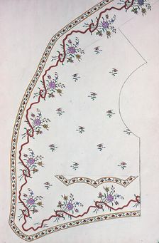 Waistcoat Design, England, 1830s/40s. Creator: Unknown