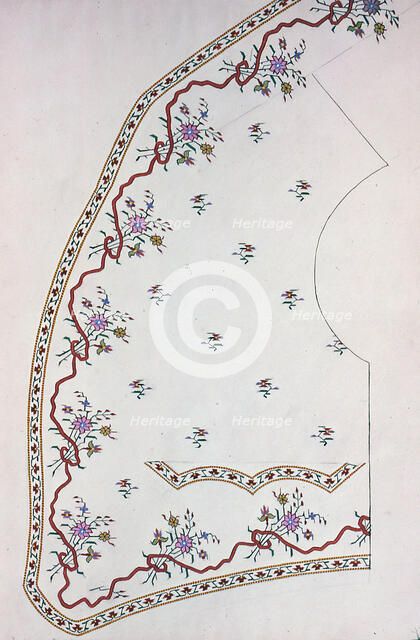 Waistcoat Design, England, 1830s/40s. Creator: Unknown.