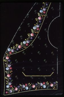 Waistcoat Design, England, 1830s/40s. Creator: Unknown