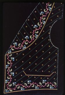 Waistcoat Design, England, 1830s/40s. Creator: Unknown