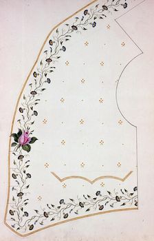 Waistcoat Design, England, 1830s/40s. Creator: Unknown
