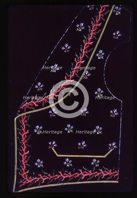 Waistcoat Design, England, 1830s/40s. Creator: Unknown.