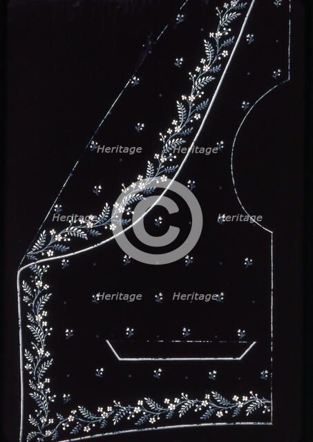 Waistcoat Design, England, 1830s/40s. Creator: Unknown.