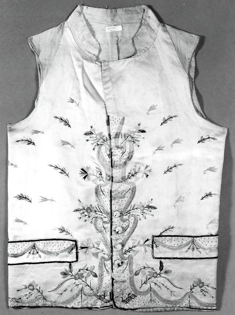 Waistcoat, England, 1750/1800. Creator: Unknown.