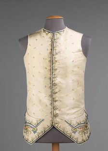 Waistcoat, French, 1760-70. Creator: Unknown
