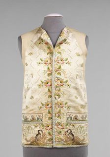 Waistcoat, French, 1780-1800. Creator: Unknown