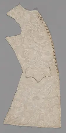 Waistcoat Front Panel, England, 1720-40. Creator: Unknown