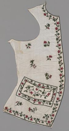 Waistcoat Front Panel, India, 1760s. Creator: Unknown