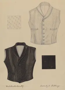 Waistcoats, c. 1936. Creator: Isabelle De Strange
