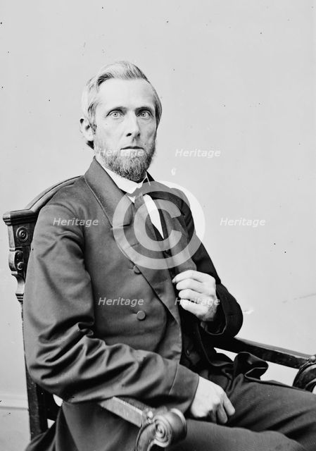 Waitman Thomas Willey of West Virginia, between 1855 and 1865. Creator: Unknown.