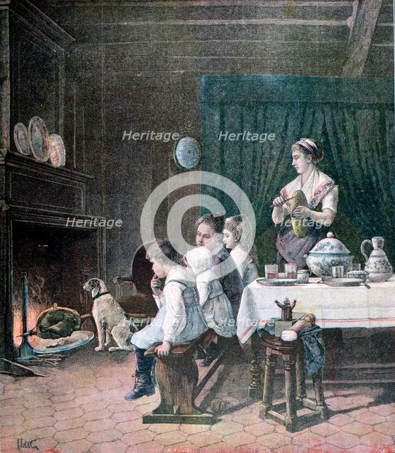 'Waiting', 1890. Creator: F Meaulle.
