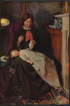 Waiting: An English Fireside of 1854-1855 1855. Artist: Ford Madox Brown