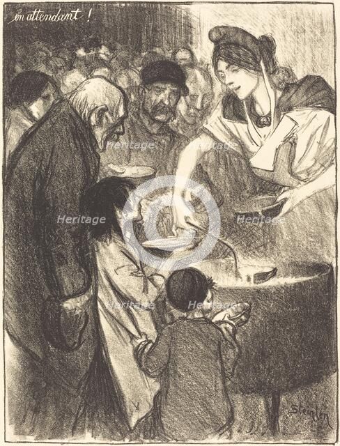 Waiting (En attendant), 1895. Creator: Theophile Alexandre Steinlen.