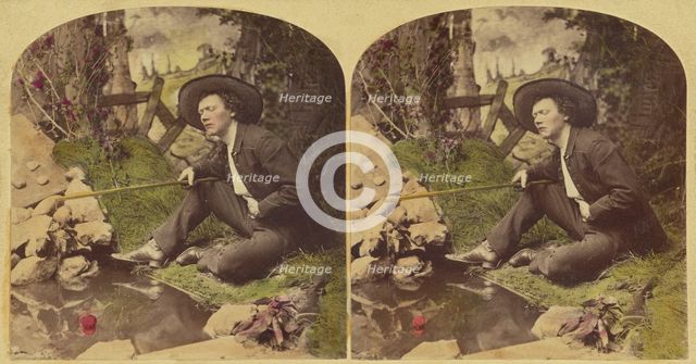 Waiting for a Bite., 1876. Creator: L. Melander & Bro.