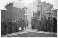 Waiting for admission to St Marylebone Workhouse, Luxborough Street, London, c1901 (1903)