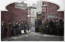 Waiting for admission to St Marylebone Workhouse, Luxborough Street, London, c1901 (1903)