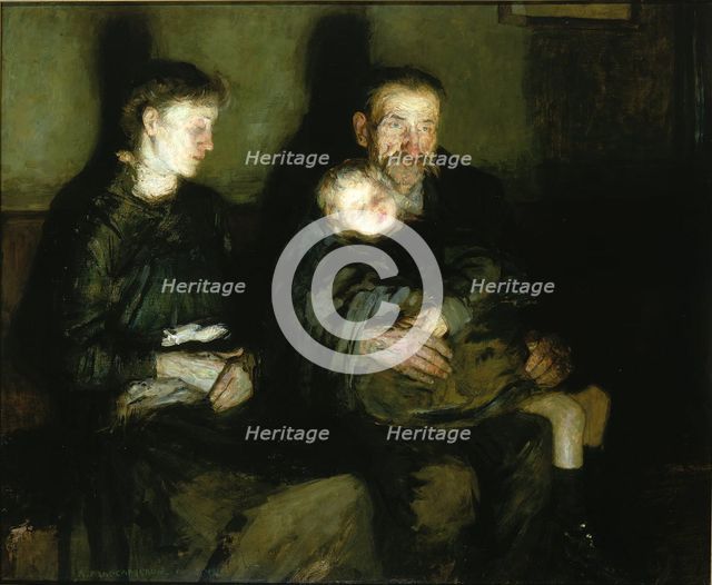 Waiting for the Doctor, 1910. Creator: Robert MacCameron.