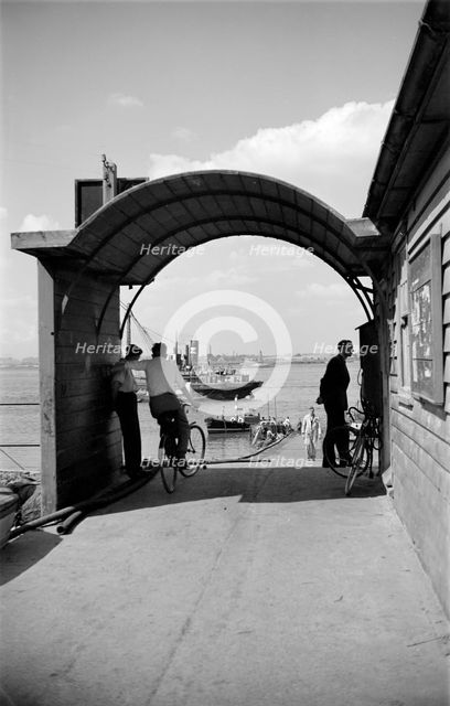 Waiting for the ferry, Greenhithe, Kent, c1945-c1965. Artist: SW Rawlings