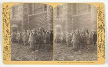 Waiting for the Royal family at entrance to Palace, 1886/88. Creator: Henry Hamilton Bennett
