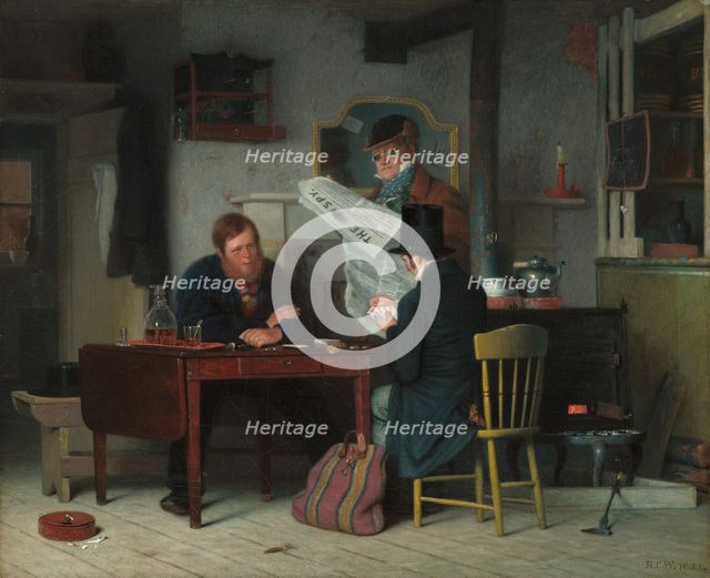Waiting for the Stage, 1851. Creator: Richard Caton Woodville.