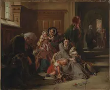 Waiting for the Verdict, 1859. Artist: Solomon, Abraham (1824-1862)