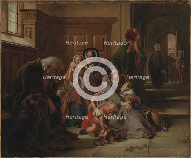 Waiting for the Verdict, 1859. Artist: Solomon, Abraham (1824-1862)