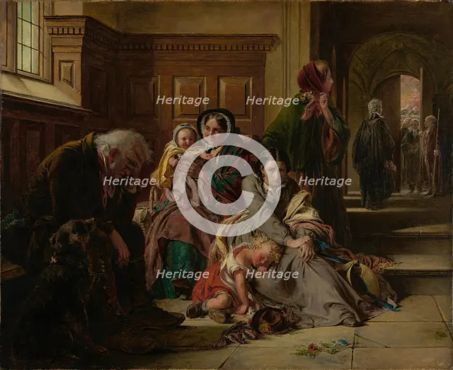 Waiting for the Verdict, 1859. Creator: Abraham Solomon.