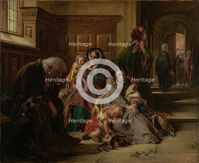 Waiting for the Verdict, 1859. Creator: Abraham Solomon.