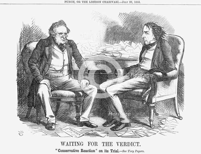 'Waiting for the Verdict', 1865. Creator: John Tenniel.